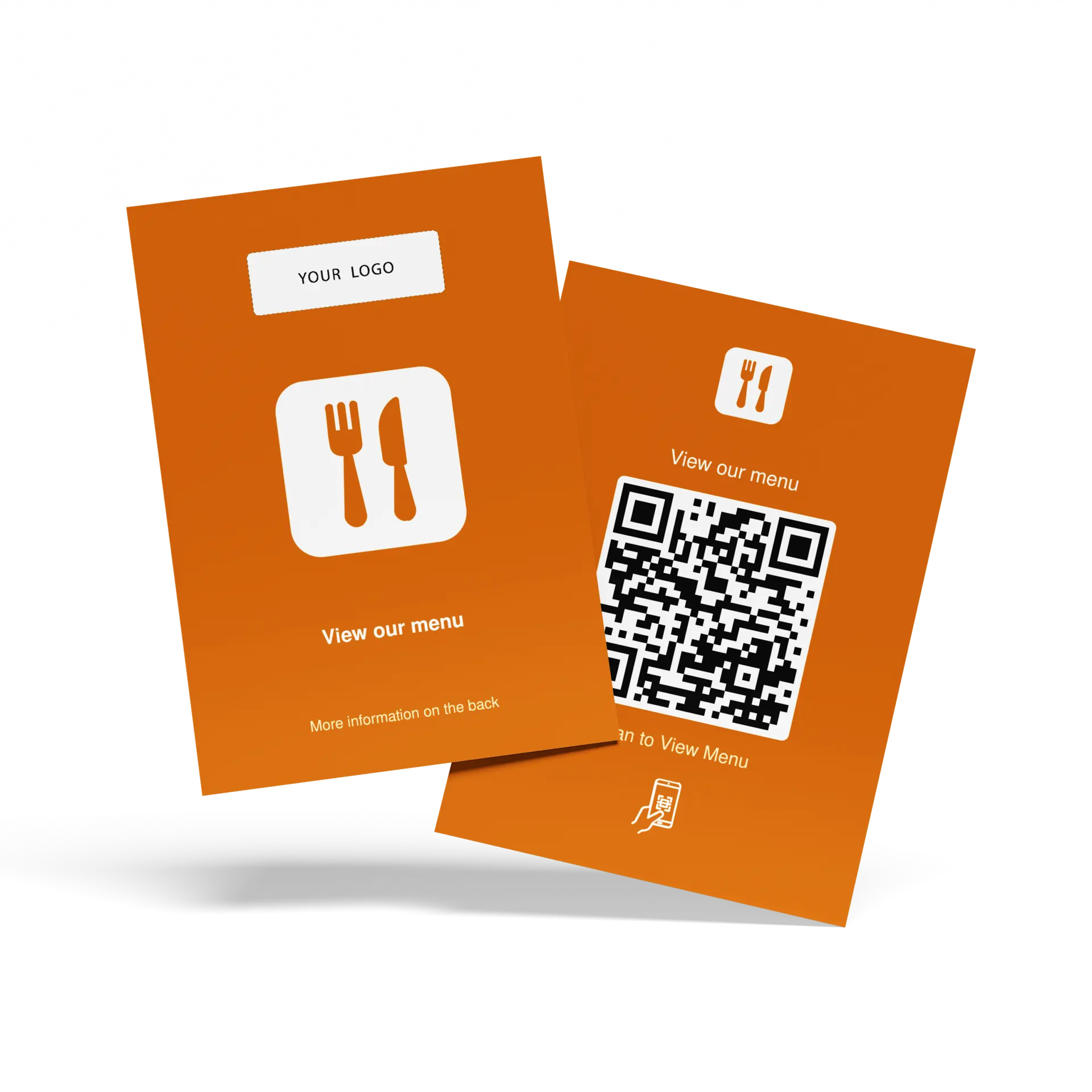 Custom Menu Link QR Code Flyer