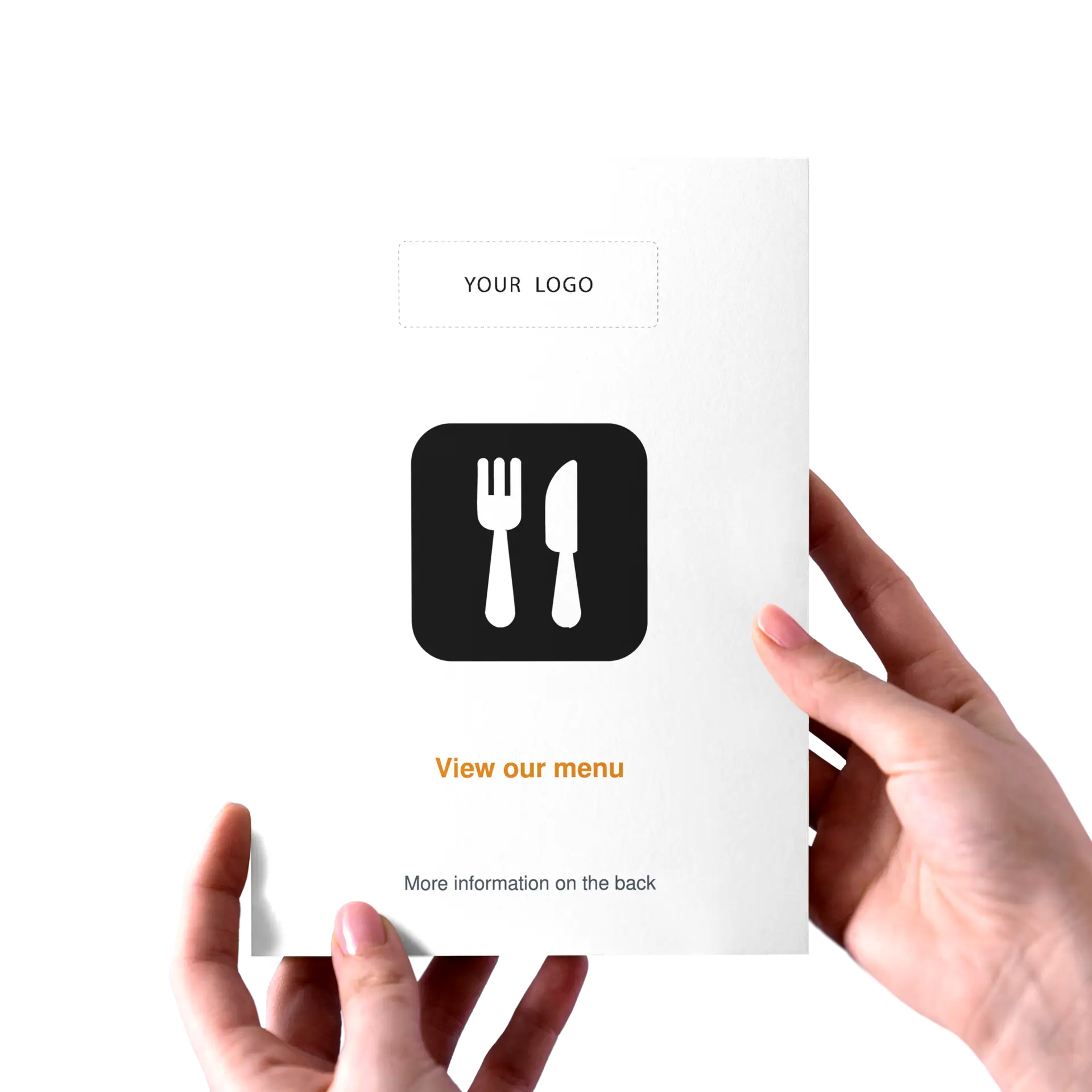 Custom Menu Link QR Code Flyer