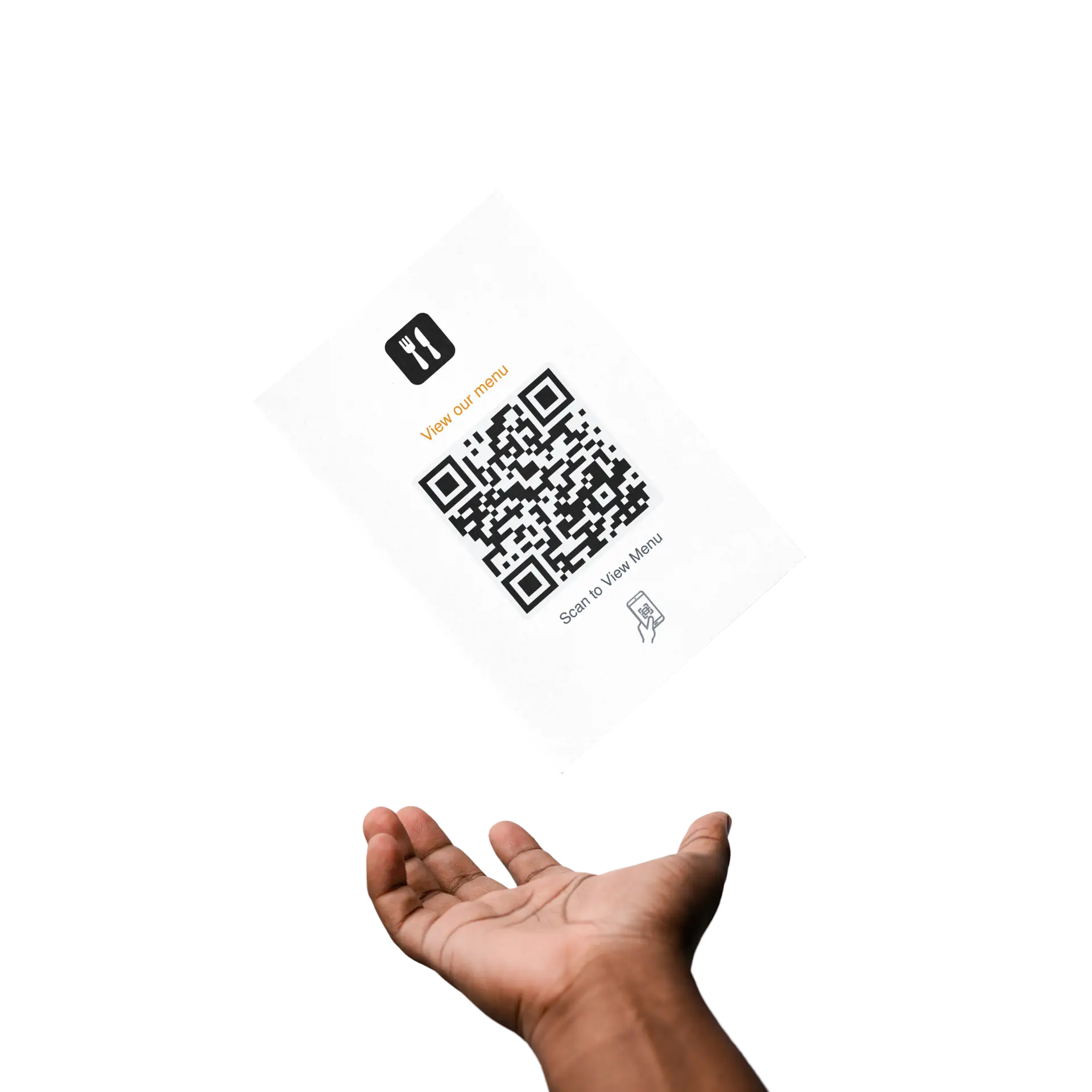 Custom Menu Link QR Code Flyer