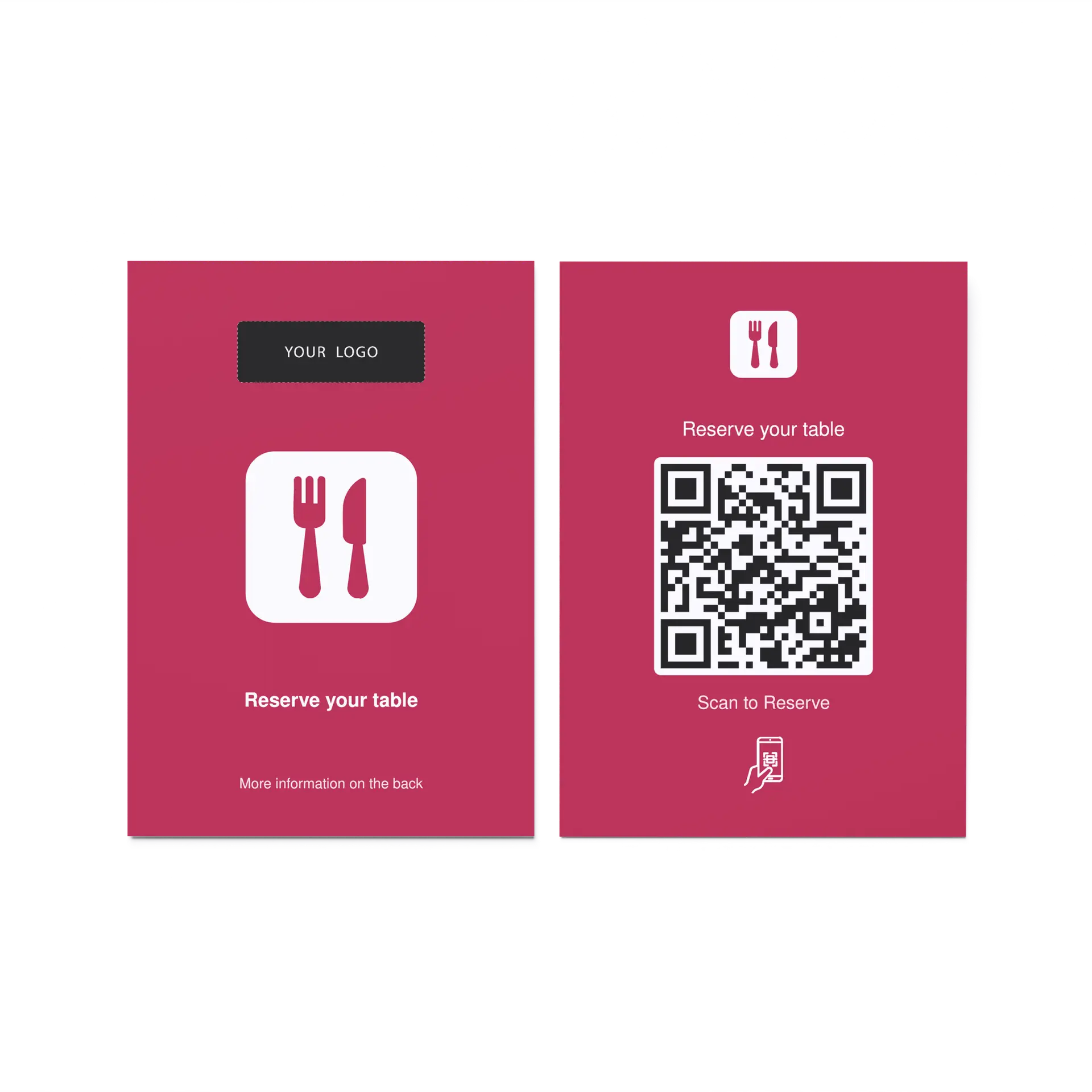 Quandoo Reservation QR Code Flyer