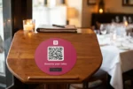 OpenTable Reservation QR Code Sticker Round - Image 2