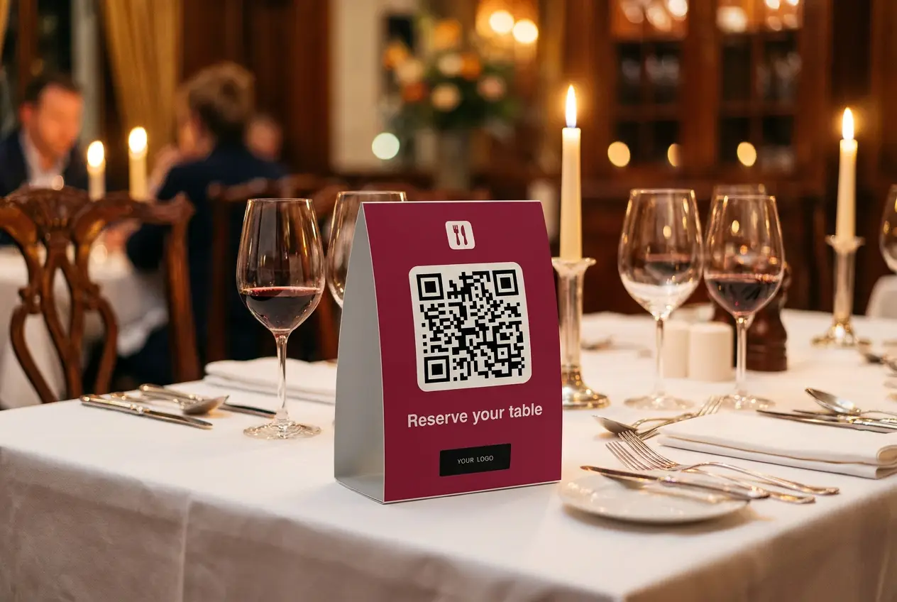 resy_scene Resy Reservation QR Code Table Stand - Image 1
