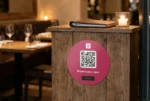 Resy Reservation QR Code Sticker Round - Image 2