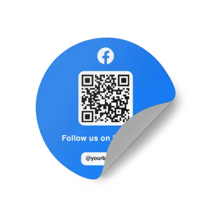 Sticker Round facebook brand