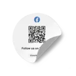 Sticker Round facebook gradient