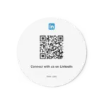 Sticker Round linkedin gradient