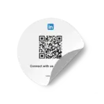 Sticker Round linkedin gradient