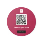 Sticker Round opentable brand