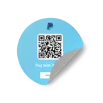 PayPal Stickers Round QR Code