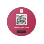 Sticker Round resy brand