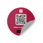 Sticker Round resy brand