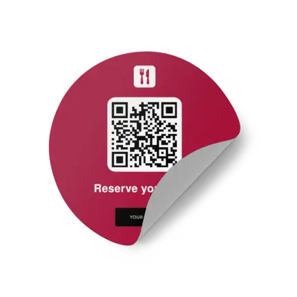 Sticker Round resy brand