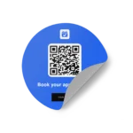 Sticker Round simplybook brand
