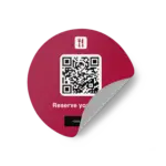 Sticker Round thefork brand
