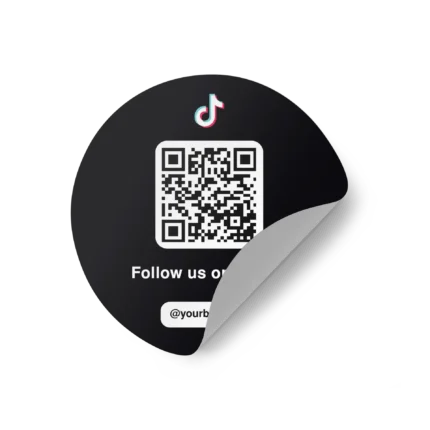 Sticker Round tiktok brand
