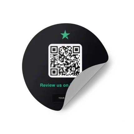 Sticker Round trustpilot brand