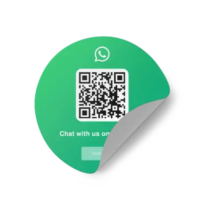 Sticker Round whatsapp brand