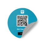 WiFi Landing Sticker Round