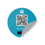 WiFi QR Sticker Round