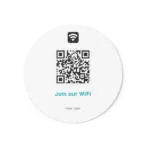 WiFi QR Sticker Round