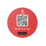 Sticker Round yelp brand
