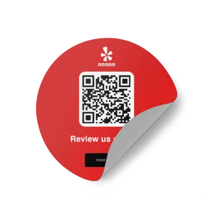 Sticker Round yelp brand