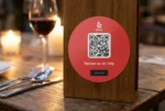 Yelp Review QR Code Sticker Round - Image 2